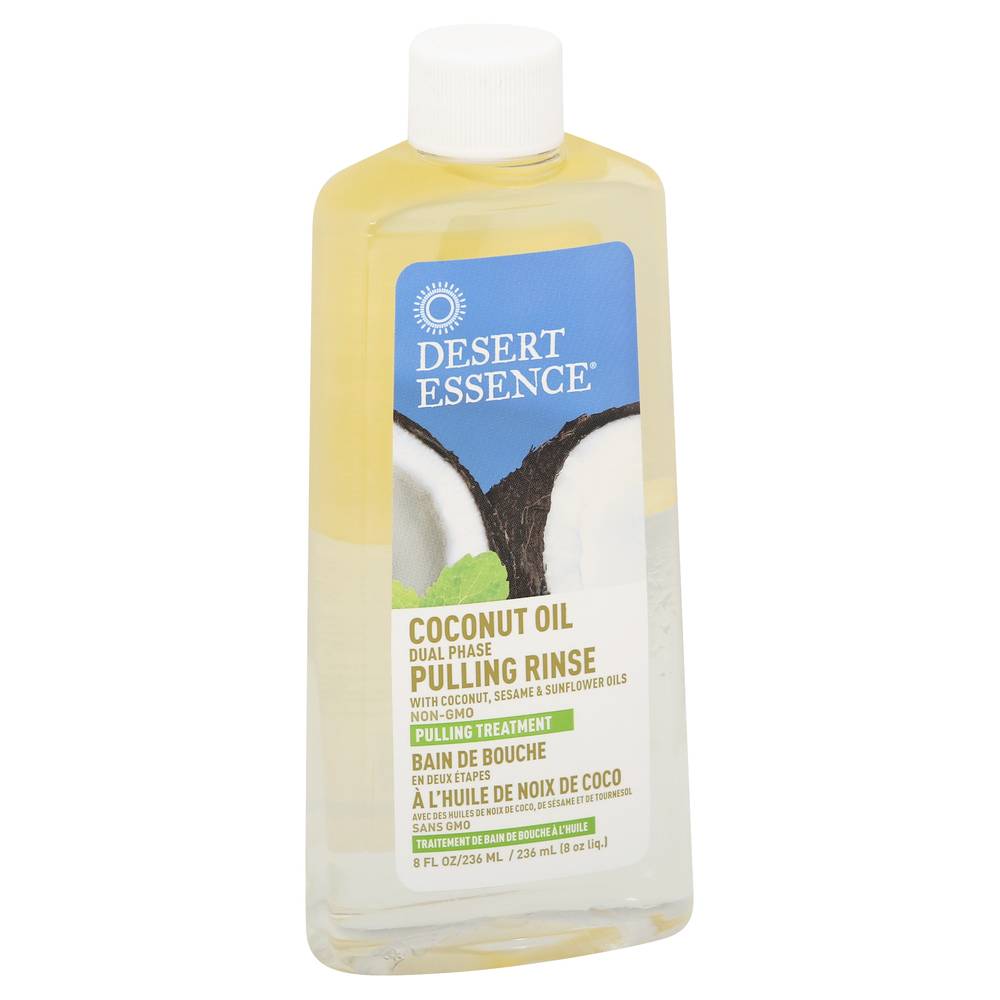 Desert Essence Dual Phase Pulling Rinse Smoothing Coconut Oil