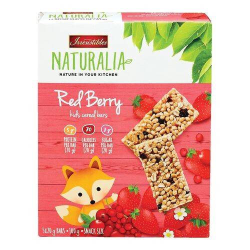Irresistibles Red Berry Flavoured Kids Cereal Bars, Naturalia Delivery