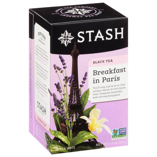 Stash Tea Breakfast in Paris Black Tea (18 tea bags)