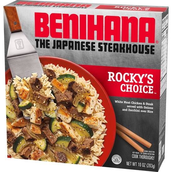 Benihana Rocky's Choice Chicken Steak & Zucchini Over Rice