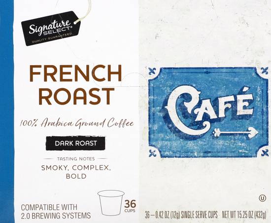 Signature Select French Dark Roast Coffee Pods (36 pods)