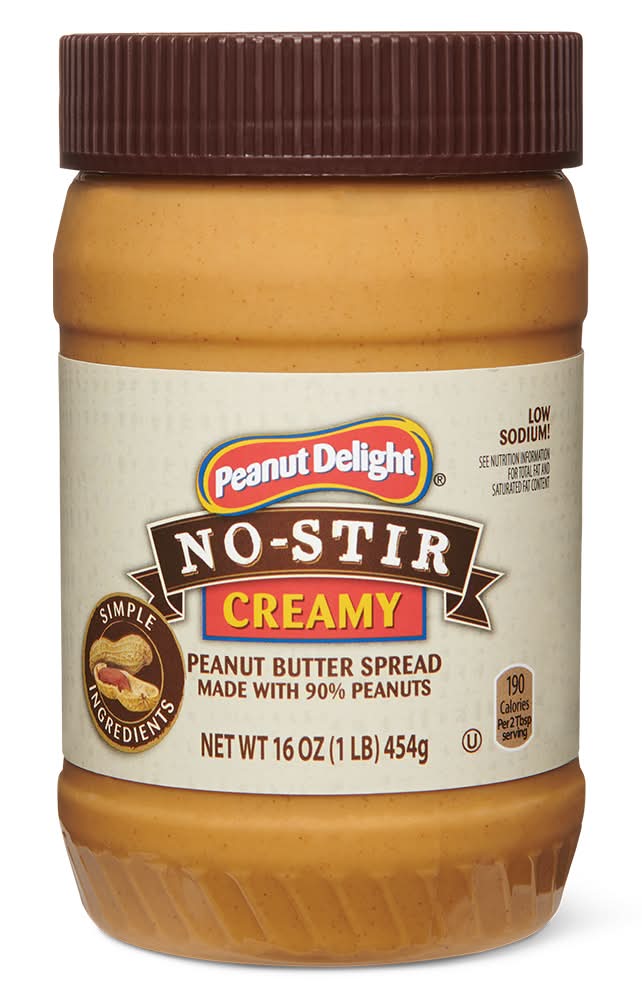 Peanut Delight Natural Creamy Peanut Butter (16 oz)