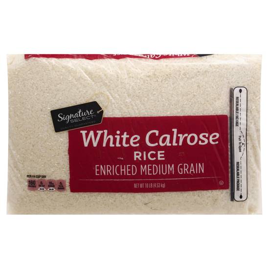 Signature Select White Calrose Rice Enriched Medium Grain