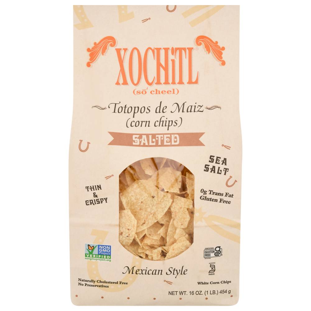 Xochitl Thin & Crispy Mexican Style Salted White Corn Chips (16 oz)