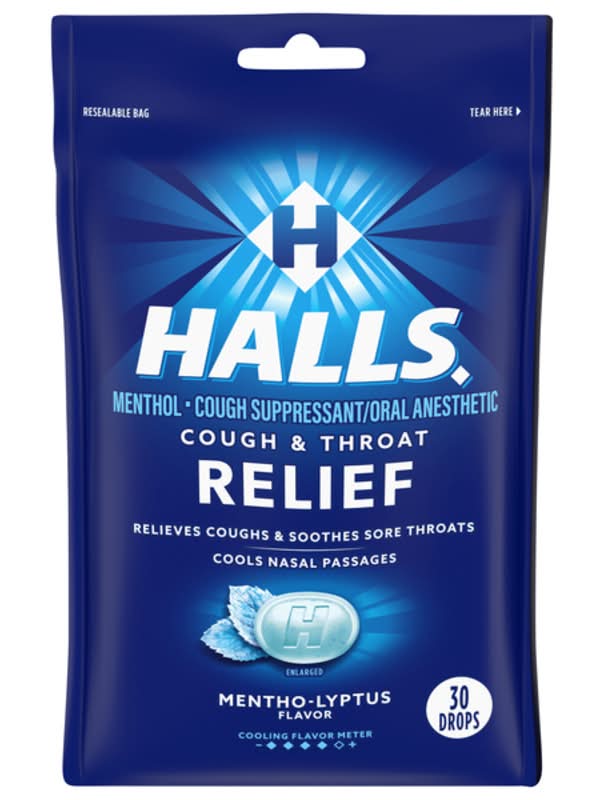 Halls Bag Menthol 30-Count