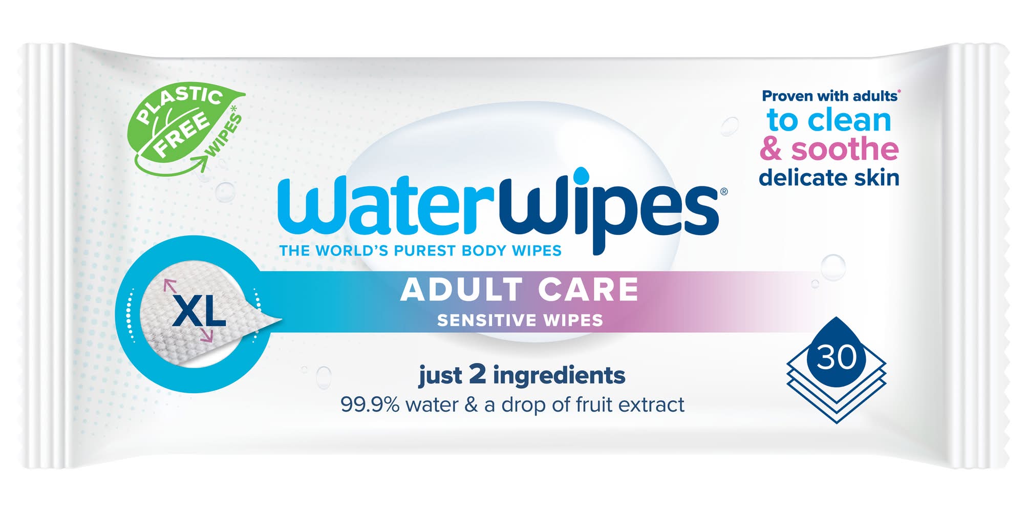 WaterWipes Adult Care Sensitive Wipes Xl (1 lbs)
