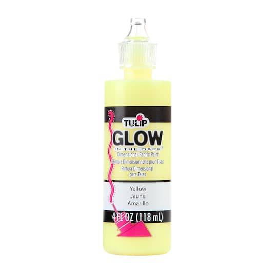 Tulip Glow-In-The-Dark Yellow Dimensional Fabric Paint