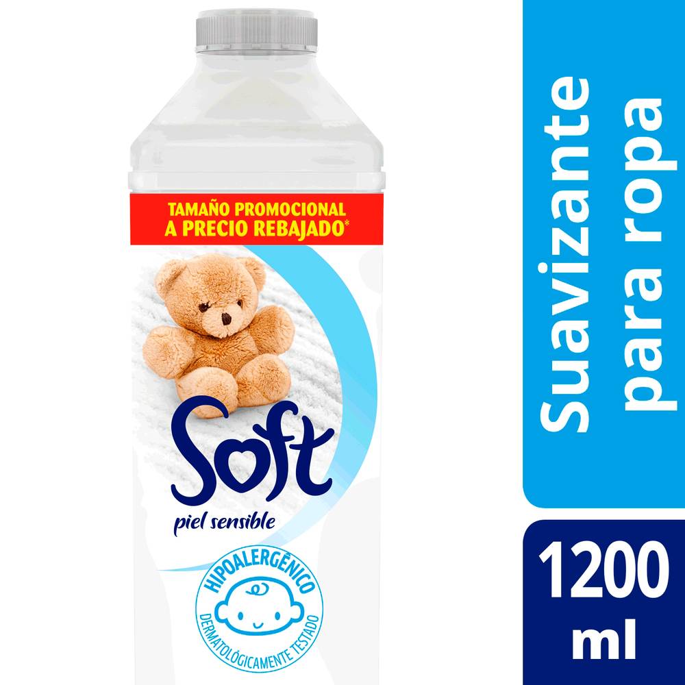 Soft suavizante líquido hipoalergénico (botella 1.2 l)