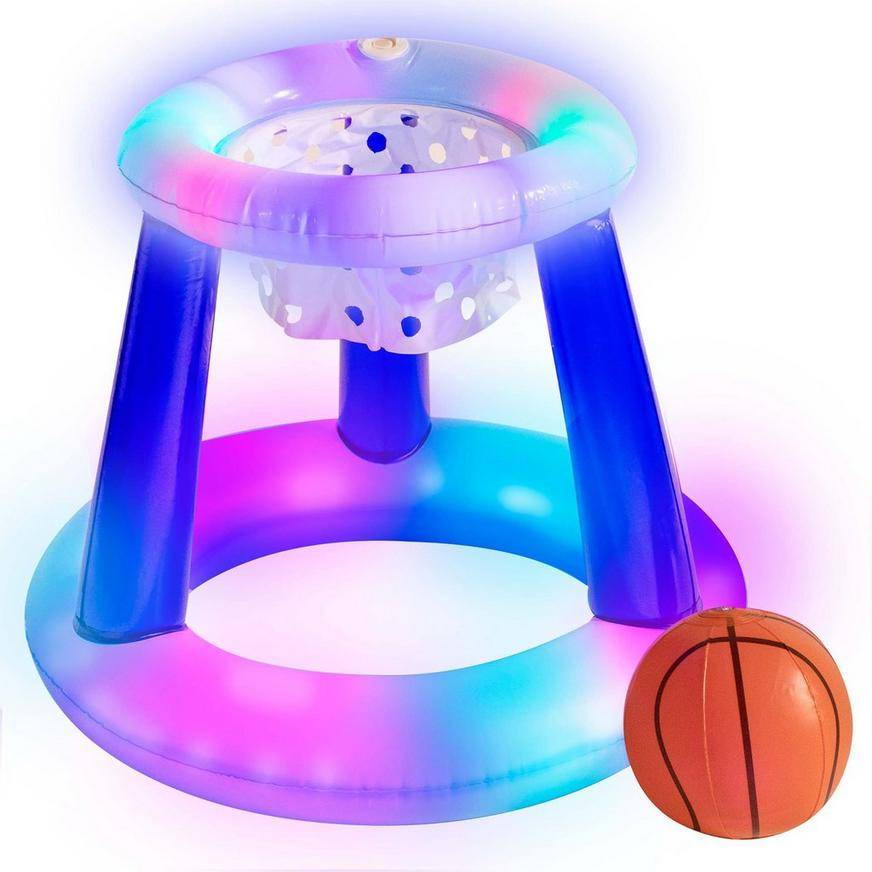 Party City Poolcandy Light-Up Inflatable Basketball Pool Game