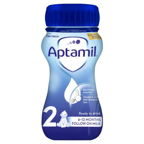 Aptamil 2 Follow on Baby Milk Formula 6-12 Months 200ml