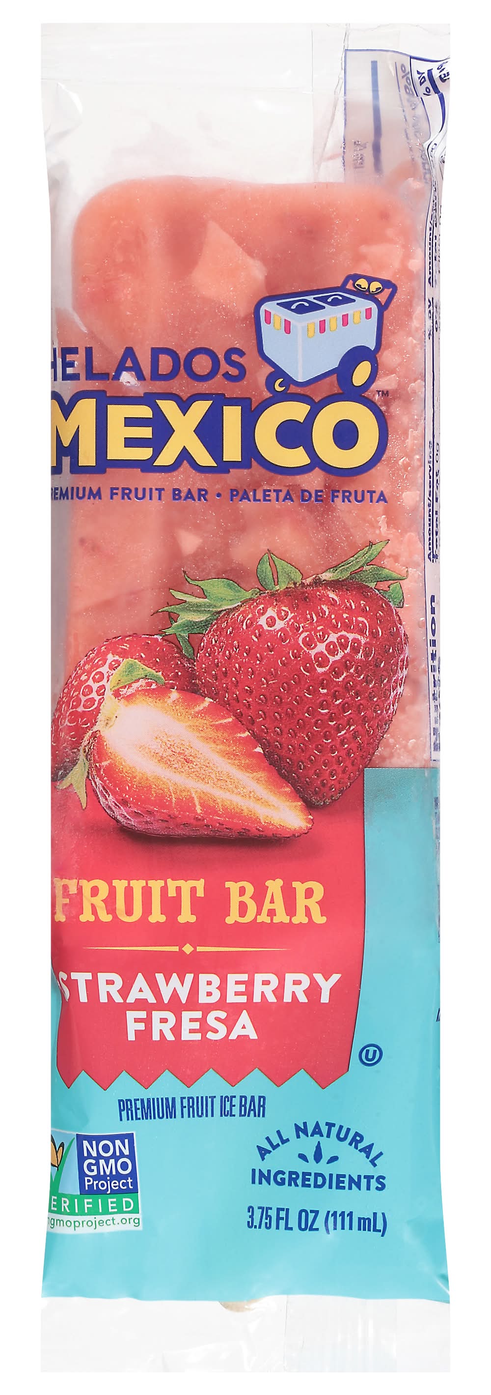 Helados Mexico Strawberry Fruit Bar (3.75 fl oz)