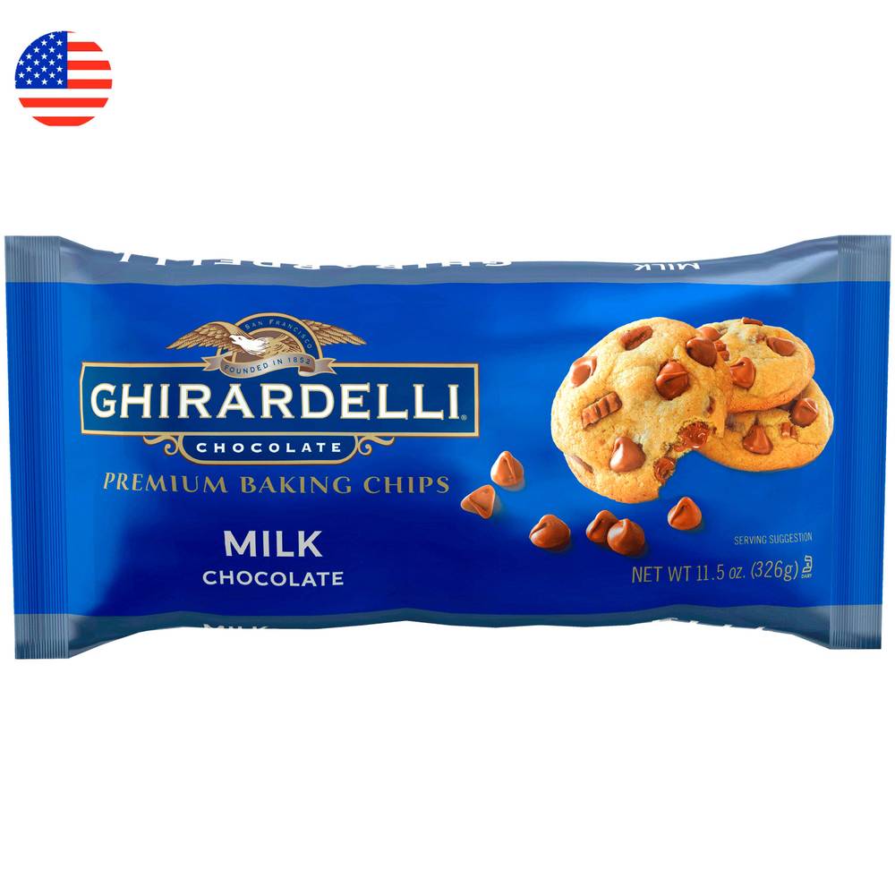 Ghirardelli chips chocolate de leche (326 g)