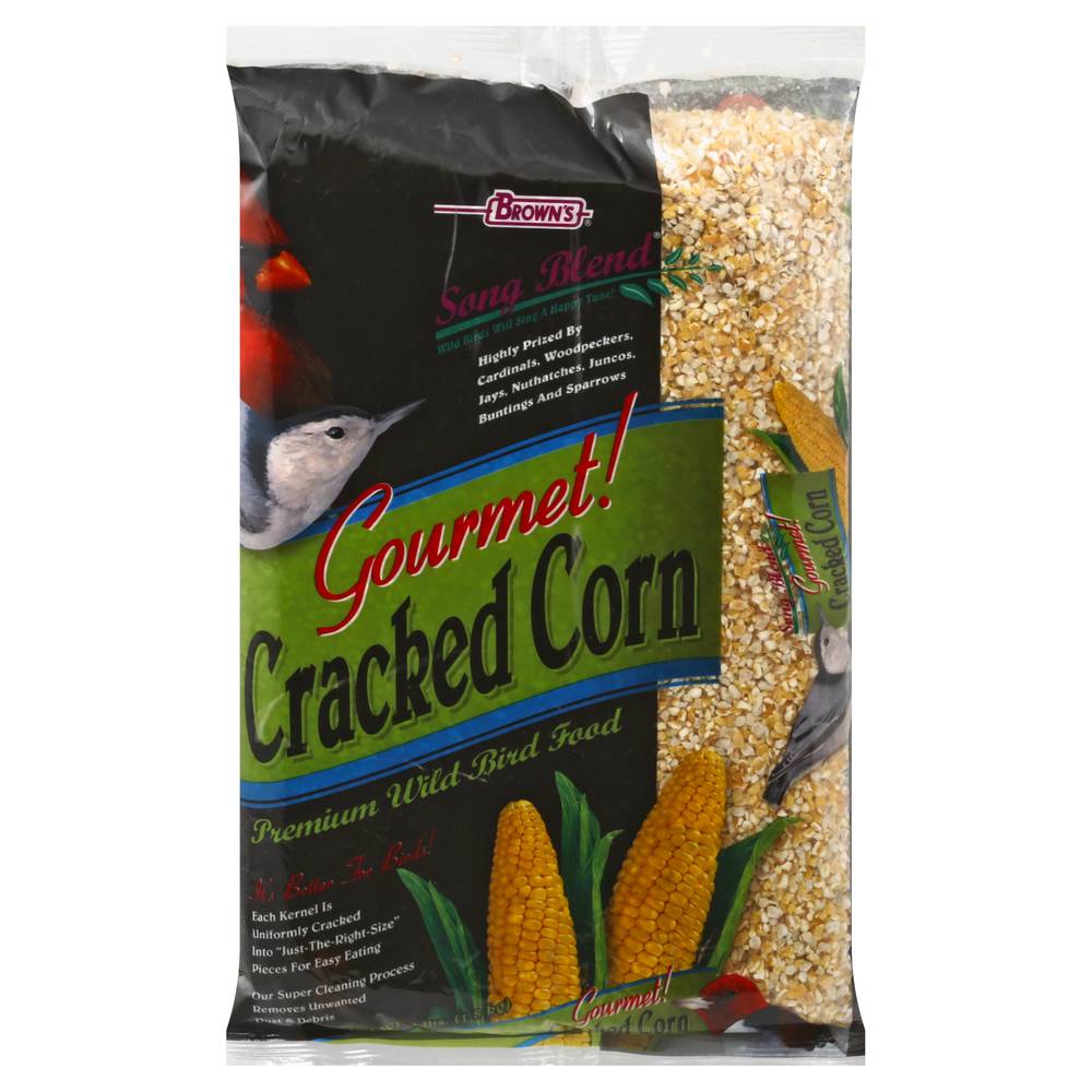 Brown's Song Blend Premium Gourmet Cracked Corn Wild Bird Food