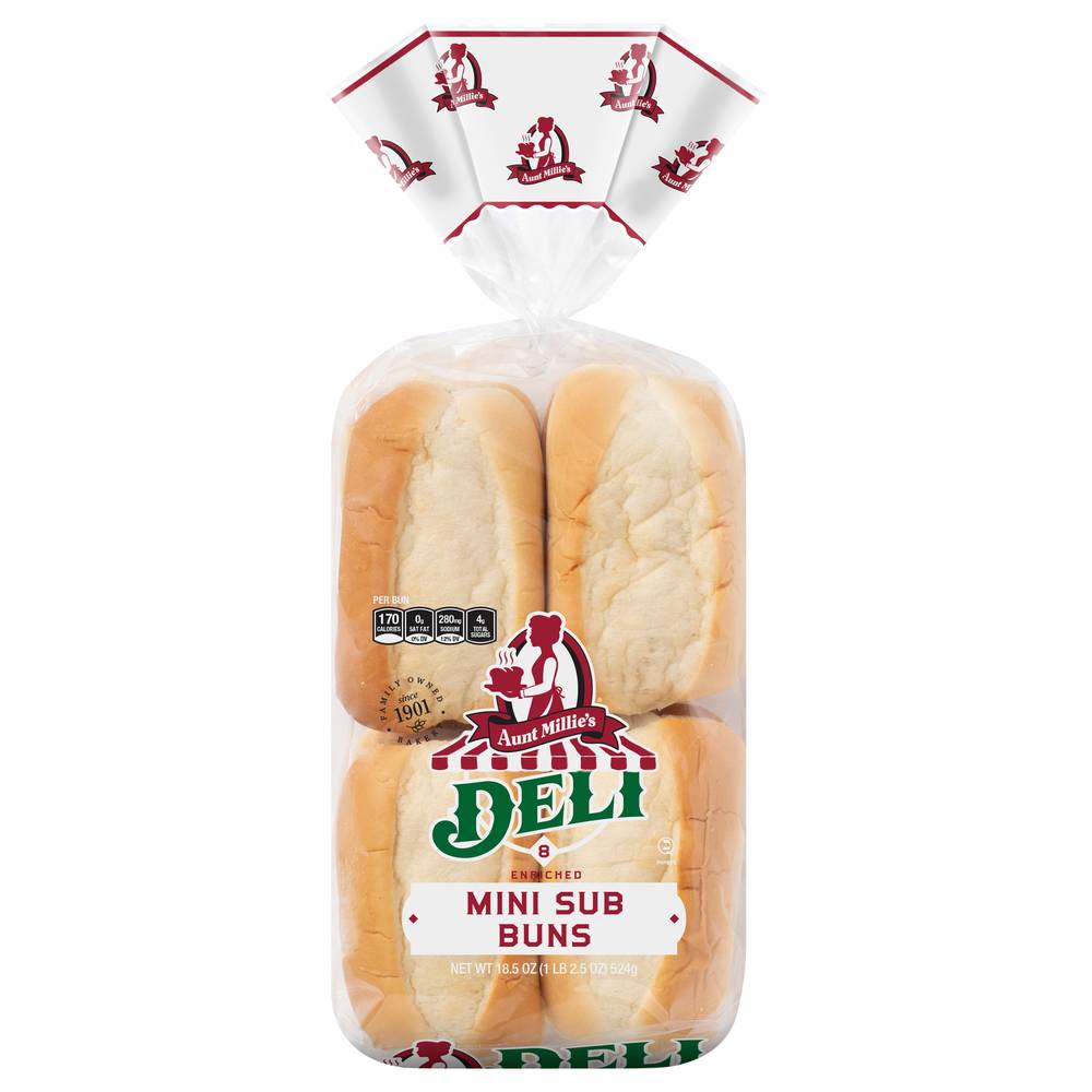 Aunt Millie's Deli Mini Sub Buns (8 ct)