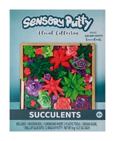 Sensory Putty Floral Collection Floral Bouquet Succulents