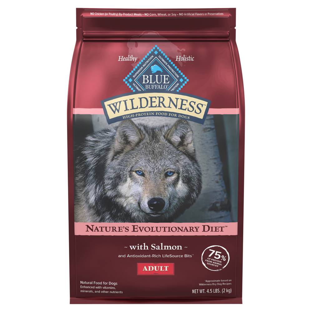 Blue Buffalo High Protein Food For Dogs, Salmon (4.5 lbs)