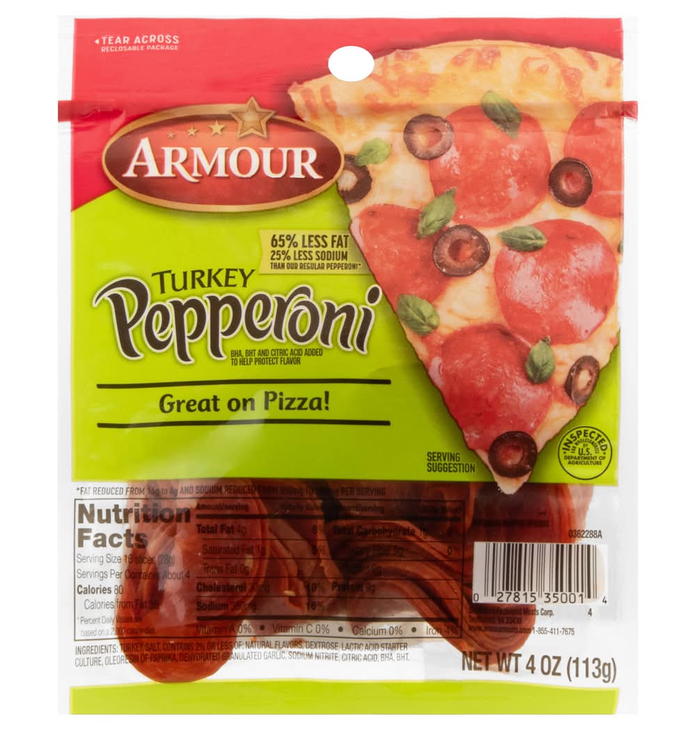 Armour Turkey Pepperoni (4 oz)
