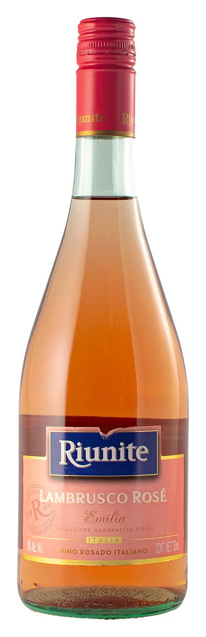 Riunite · Vino lambrusco rosado italiano (750 ml)