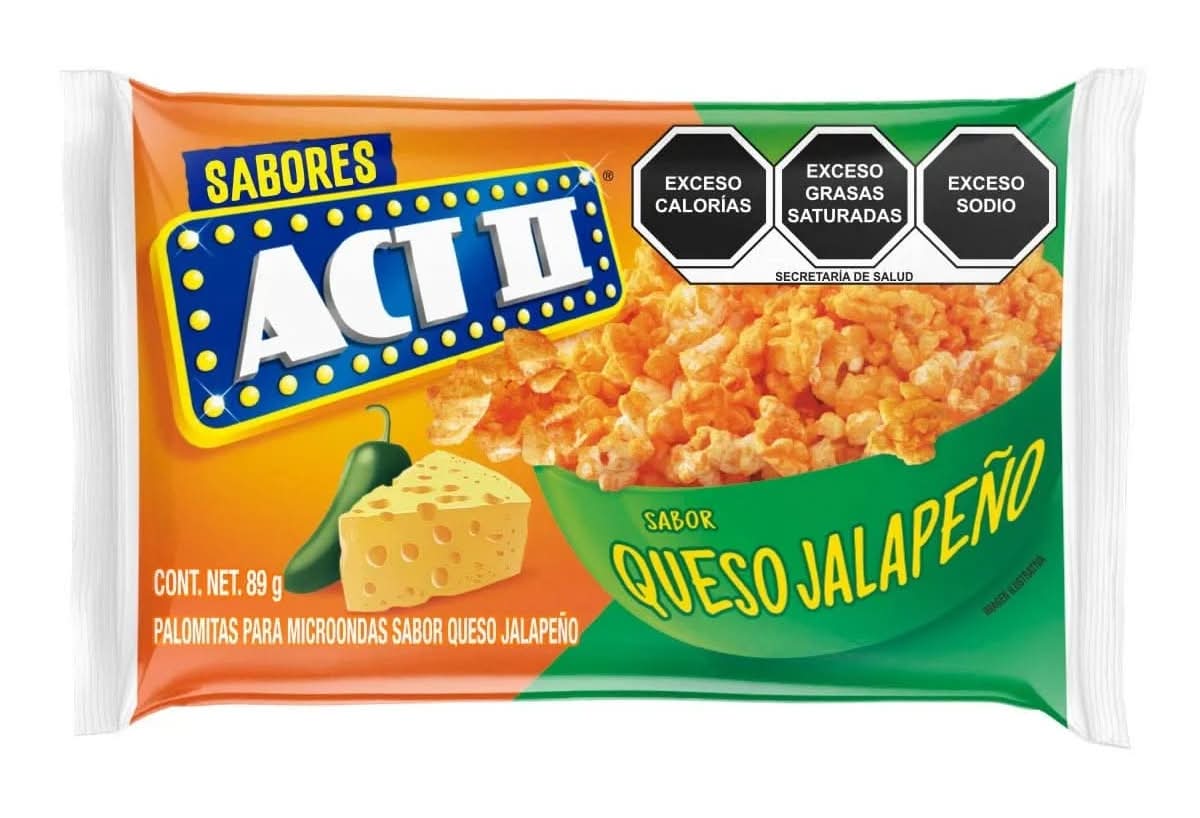 Act II · Palomitas para microondas, queso jalapeño (89 g)