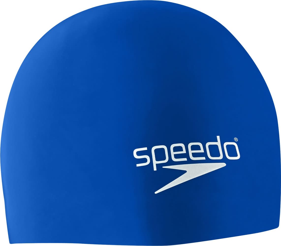 Speedo Elastomeric Silicone Swim Cap (Blue, One Size)