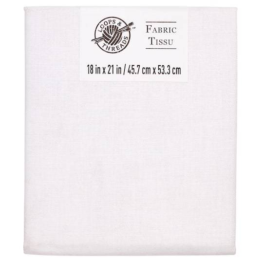 Loops & Threads Solid Cotton Fabric, White