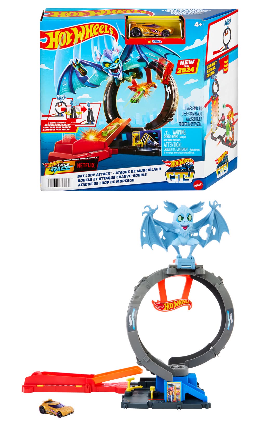 Hot Wheels · Carrera ataque de murciélago