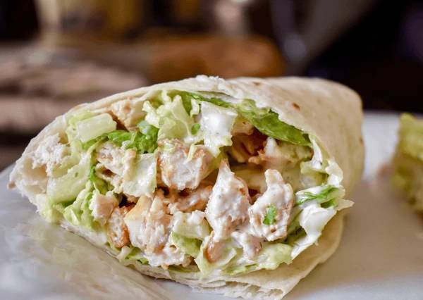 Grilled chicken  Caesar Wraps