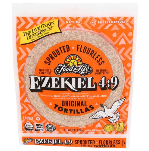 Food For Life Ezekiel 4:9 Tortillas