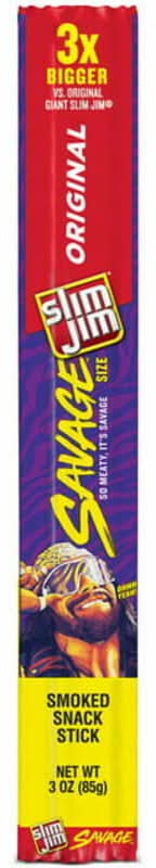 Slim Jim Savage Original Meat Snack Sticks 3oz