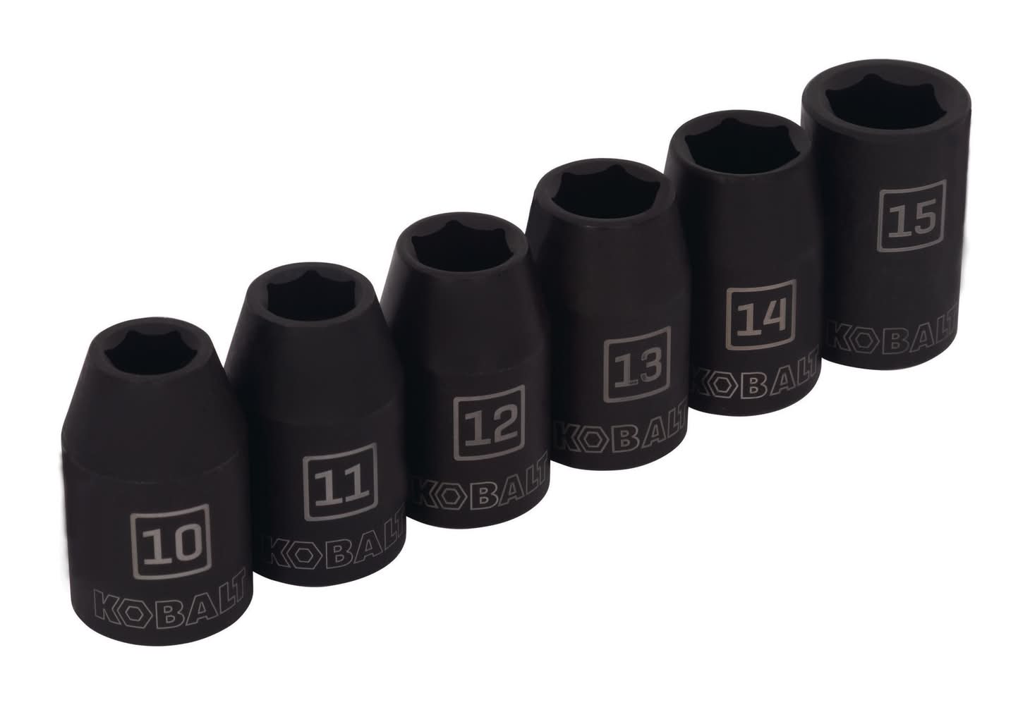 Kobalt 6 -Piece Metric 1/2-in Drive Set 6-point Impact Socket Set