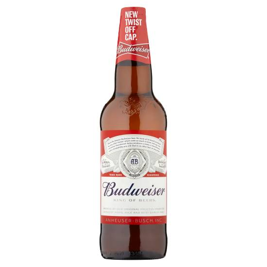 Budweiser Lager Beer Bottle (660ml)