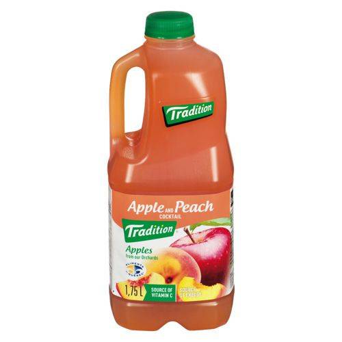 Tradition cocktail de pêche - apple & peach cocktail (1.75 l)