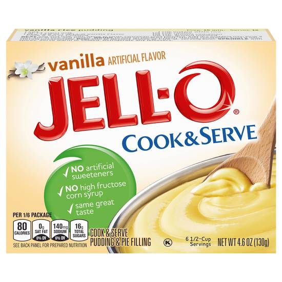 Jell-O Cook & Serve Vanilla Flavor Pudding & Pie Filling