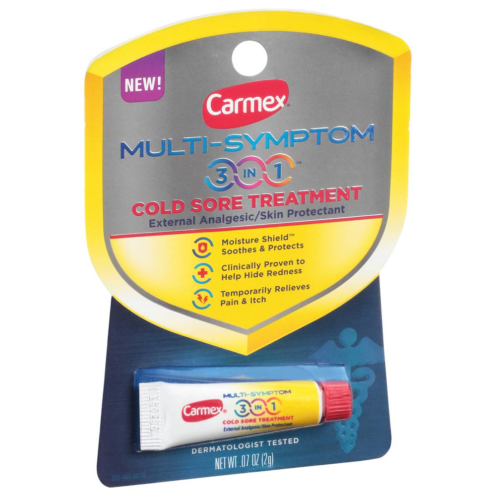 Carmex Multisymptom 3 in 1 Cold Sore Treatment (0.1 oz)