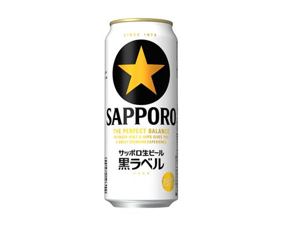 03636：サッポロ 黒ラベル 500ML缶 / Sapporo Draft Beer Kuro Label