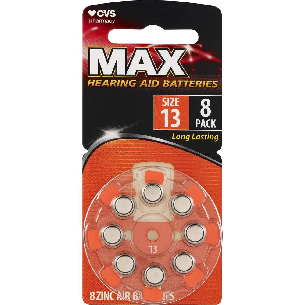 Cvs Hearing Aid Batteries Size 13, 8 Ct