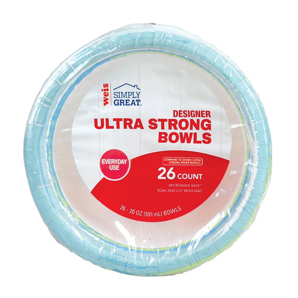 Simply Great Designer Ultra Strong 20oz Paper Bowls (26 ct)