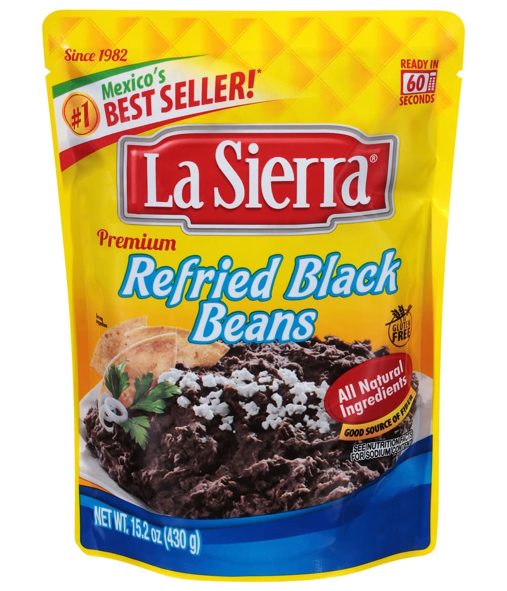 La Sierra Premium Refried Black Beans (15.2 oz)