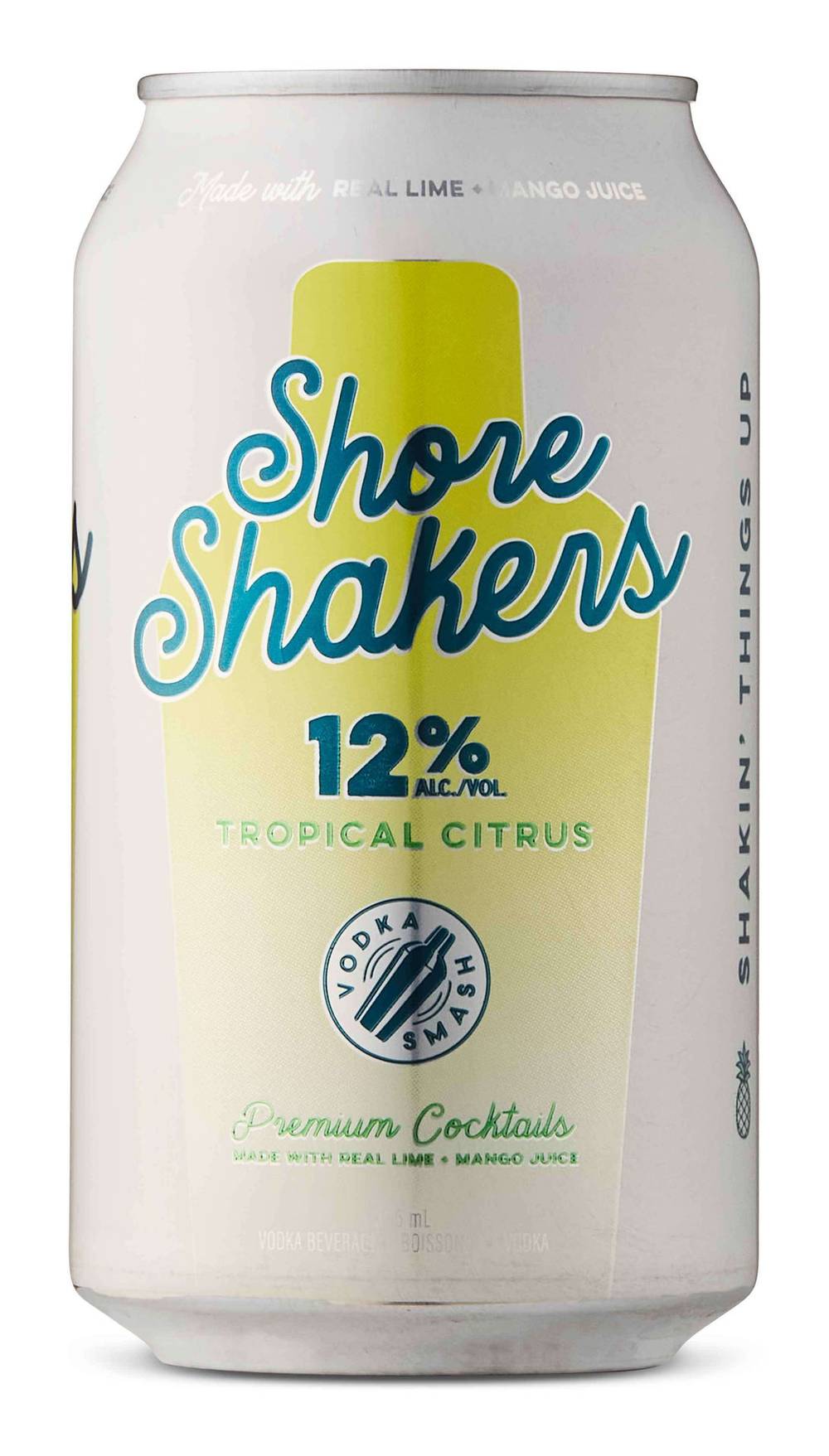 Shore Shakers Vodka Smash Premium Cocktails, Tropical Citrus (355 ml)