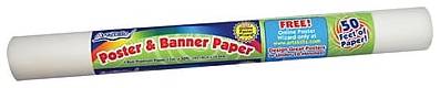 ArtSkills Poster And Banner Paper Roll, White, 17 x 50' (DE-187)