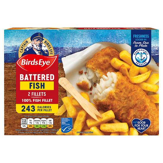 Birds Eye Battered Fish Fillets (2 pack)