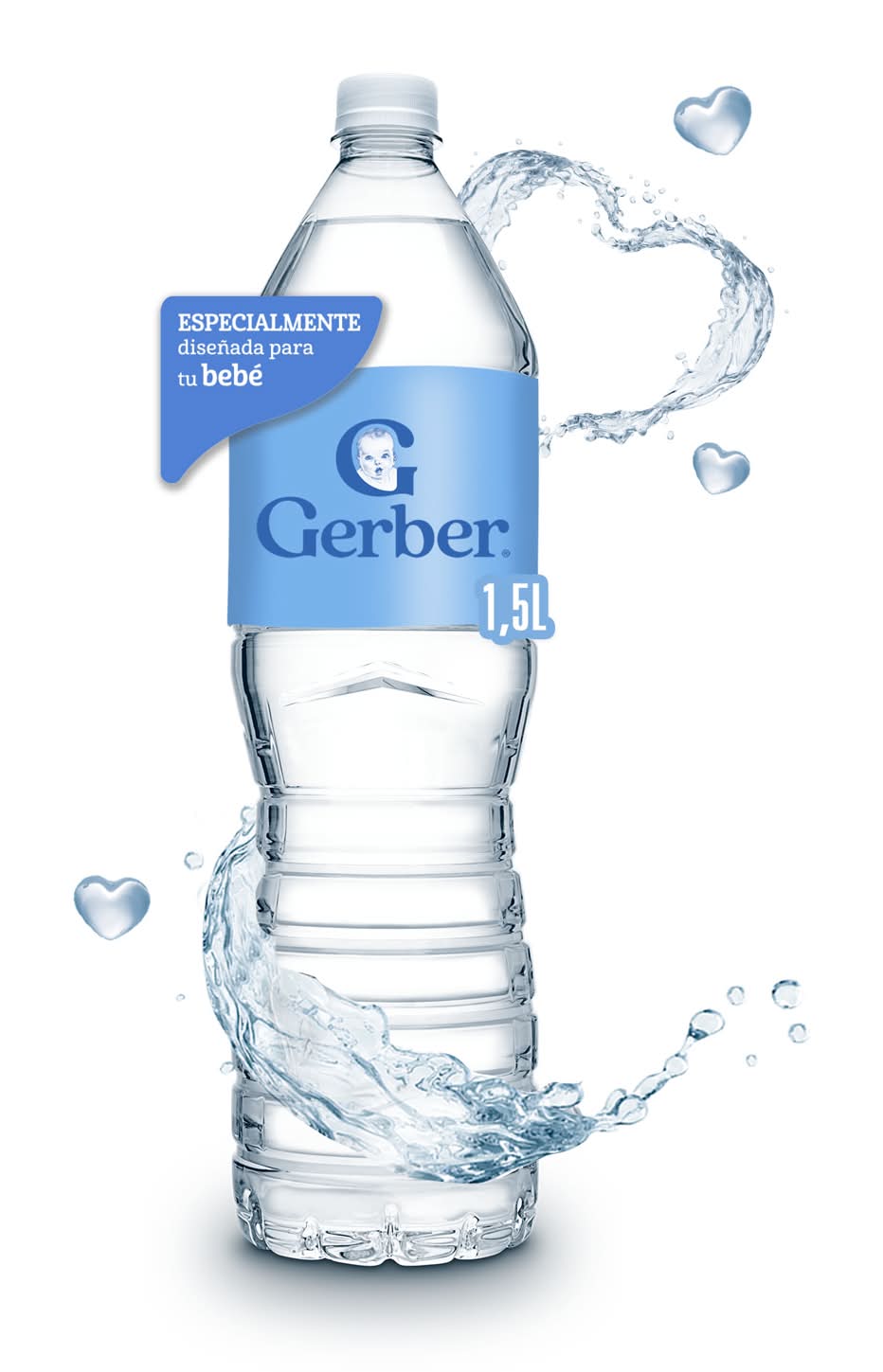 Gerber · Agua purificada libre de sodio (1,5 g)