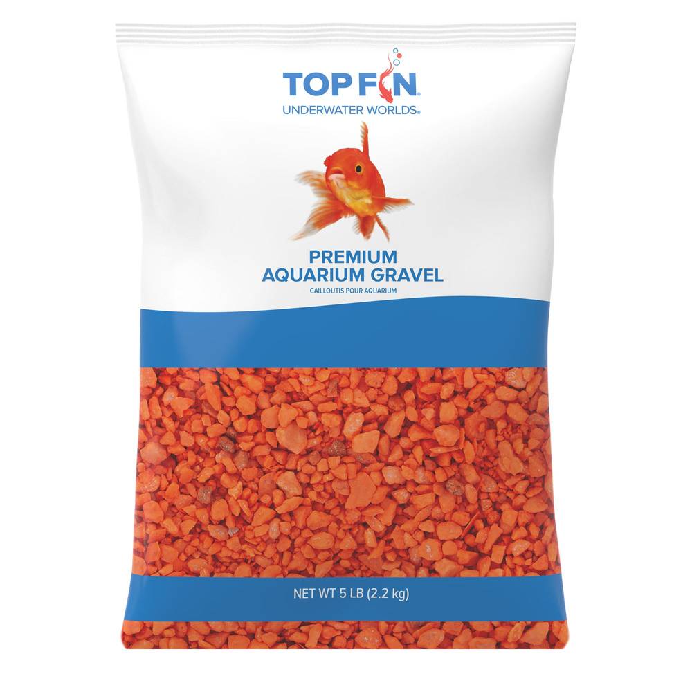 Top Fin® Premium Aquarium Gravel - Orange (Size: 5 Lb)