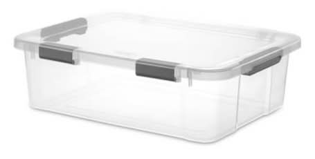 Sterilite Hinge Lid Box 40 Qt