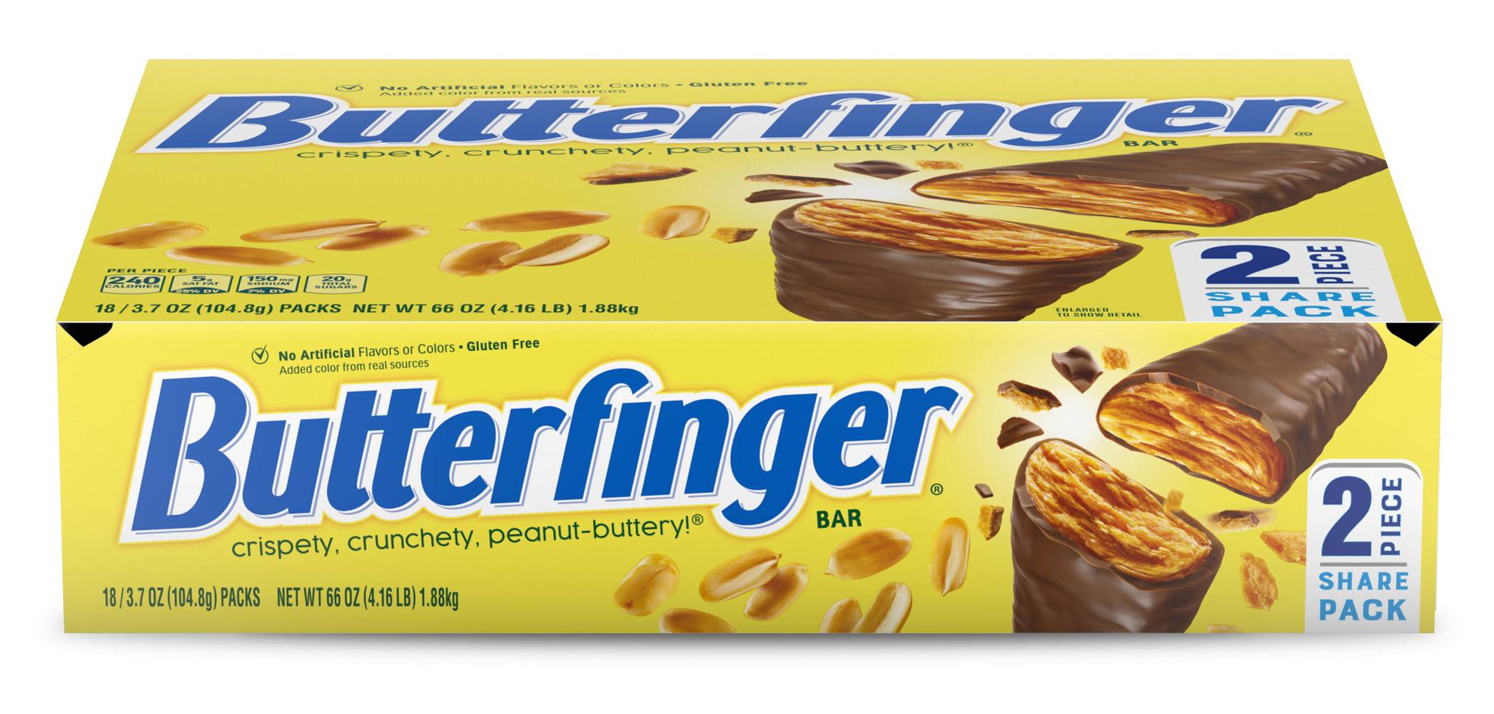 Butterfinger Bars, Chocolate-Peanut Butter (3.7 oz)
