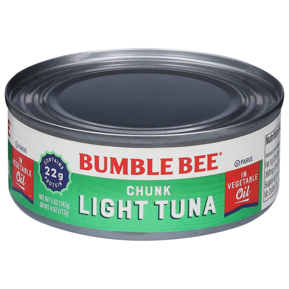 Bumble Bee Chunk Light Tuna in Vegetable Oil (5 oz)