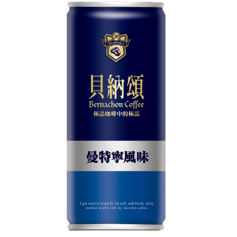 貝納頌經典曼特寧咖啡Can210ml <210ml毫升 x 1 x 6Bottle瓶>