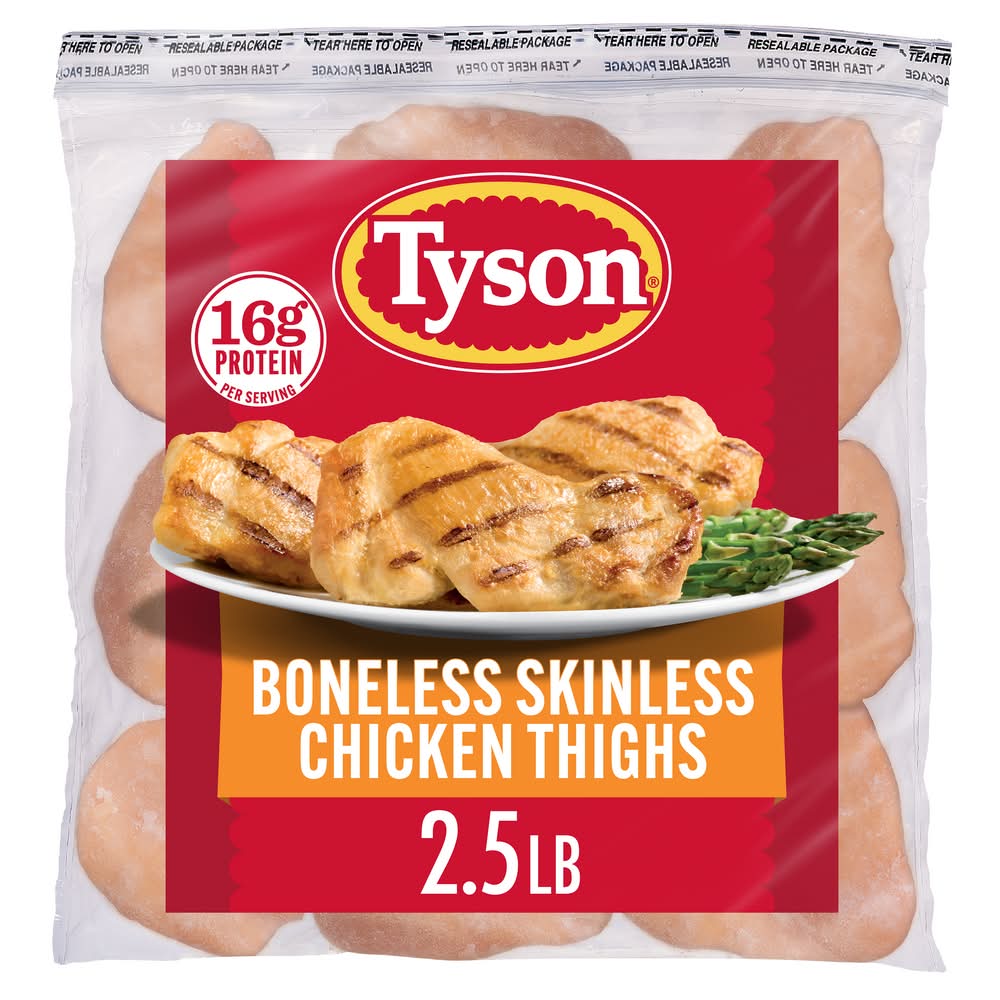 Tyson All Natural Boneless Skinless Chicken Thighs (40 oz)