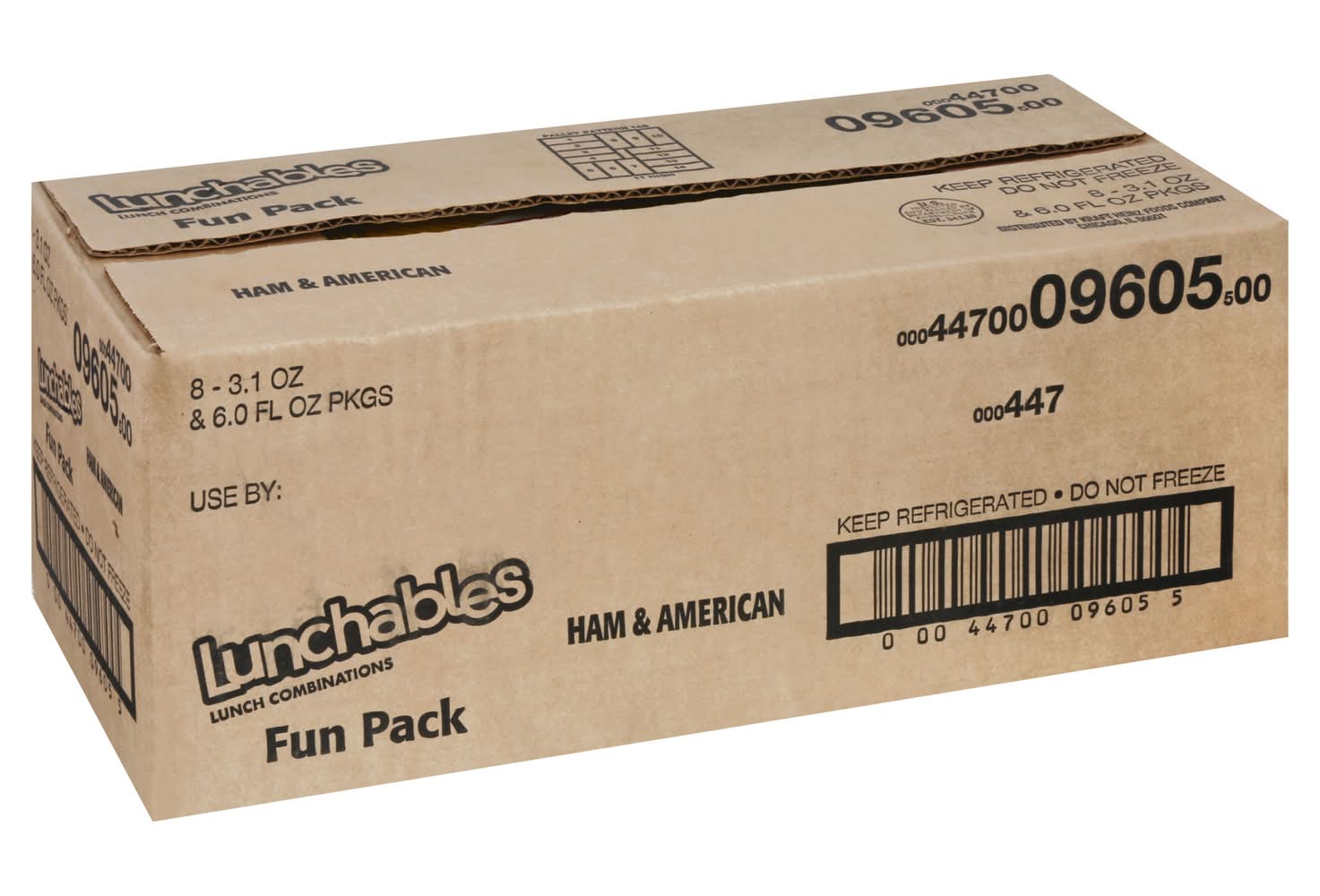 Lunchables Ham and American Cracker Stackers (9.1 oz, 8 ct)