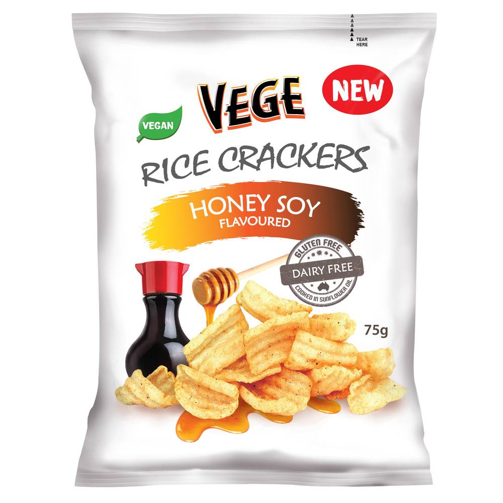 Vege Chips Rice Crackers, Honey Soy (75g)